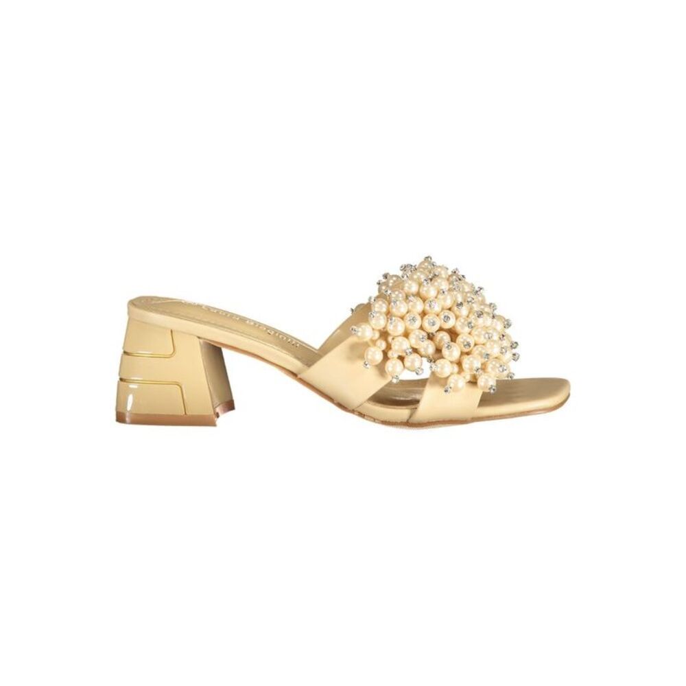 Laura Biagiotti Beige Polyurethane Women's Women's Sandal